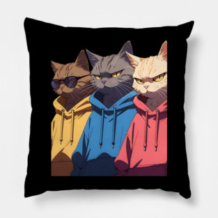 Cat Gang Pillow