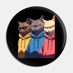 Cat Gang Pin