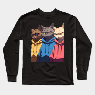 Cat Gang Long Sleeve T-Shirt