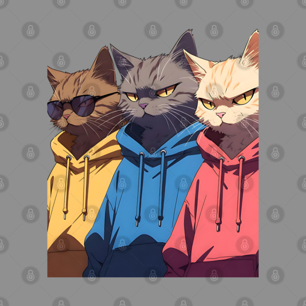 Cat Gang by Pixel Threads 