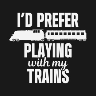 S52 Model Train Trains Model Railroad Railway (57) T-Shirt