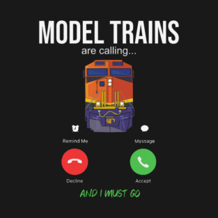 S52 Model Train Trains Model Railroad Railway (61) T-Shirt