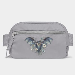 Bat With Night Blooms Vintage Moonlit Art Bag