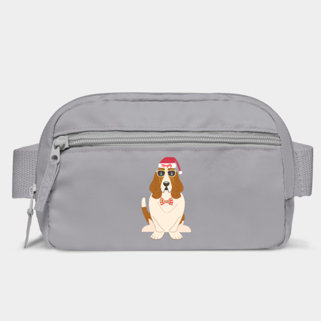 Funny Christmas Naughty Basset Hound by yangho