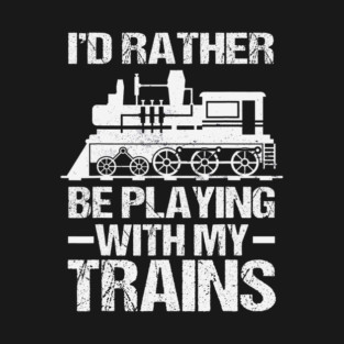 S52 Model Train Trains Model Railroad Railway (64) T-Shirt