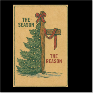 The Season The Reason Vintage Christmas Christian Faith Jesus Christ Posters and Art
