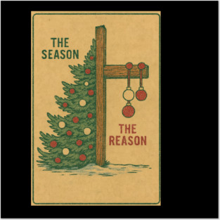 The Season The Reason Vintage Christmas Christian Faith Jesus Christ Posters and Art