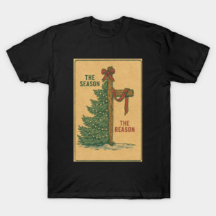 The Season The Reason Vintage Christmas Christian Faith Jesus Christ T-Shirt