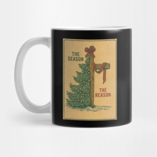 The Season The Reason Vintage Christmas Christian Faith Jesus Christ Mug