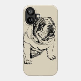 english bulldog Phone Case