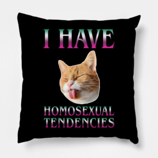 I Have Homosexual Tendencies Pillow