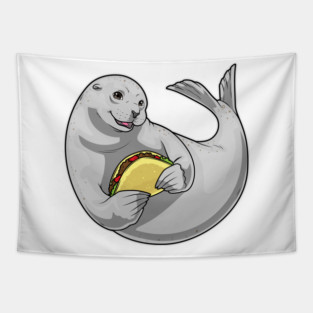 Seal Taco Tapestry