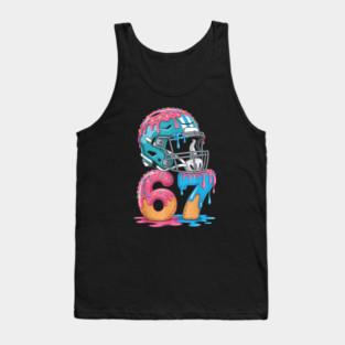 Baseball 67 Six Seven Gen Alpha Meme Drip Style Graphic Design Tank Top