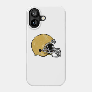 Retro Golden Football Helmet Phone Case