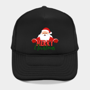 Merry Christmas Santa Peek - Cute Holiday Greeting Hat