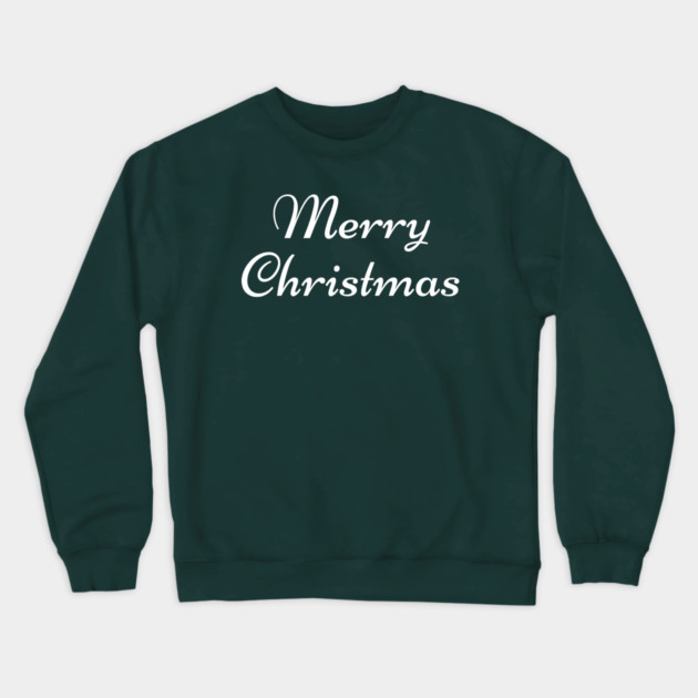 Merry Christmas Crewneck Sweatshirt by Creatifly Graphic Tees