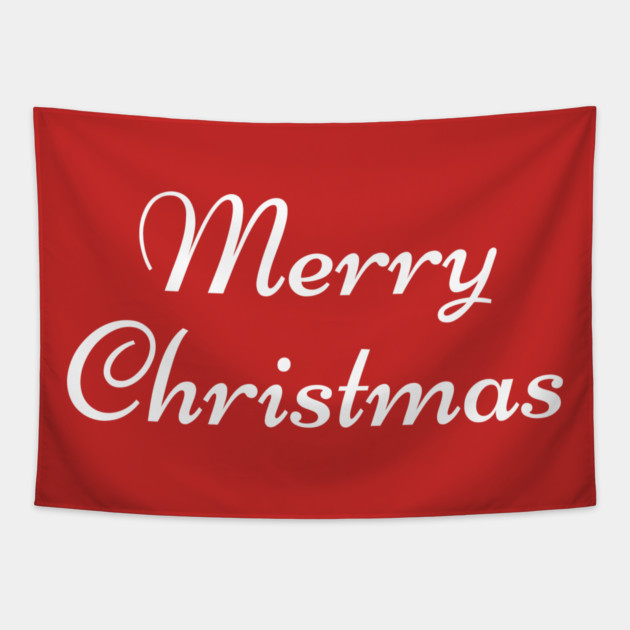 Merry Christmas Tapestry by Creatifly Graphic Tees