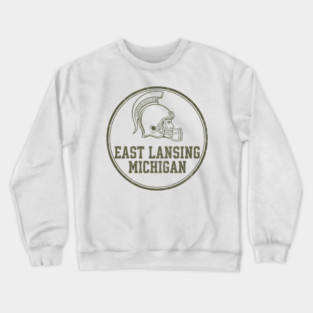 East Lansing, Michigan [Vintage Distressed] Crewneck Sweatshirt