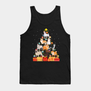 Funny Dog Christmas Tree Dog Lover Tank Top