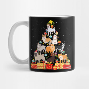 Funny Dog Christmas Tree Dog Lover Mug