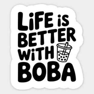 Life is Better with Boba Magnet