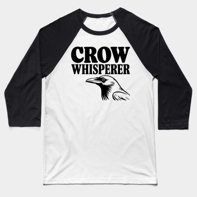 Crow Whisperer Baseball T-Shirt by Frank Ring