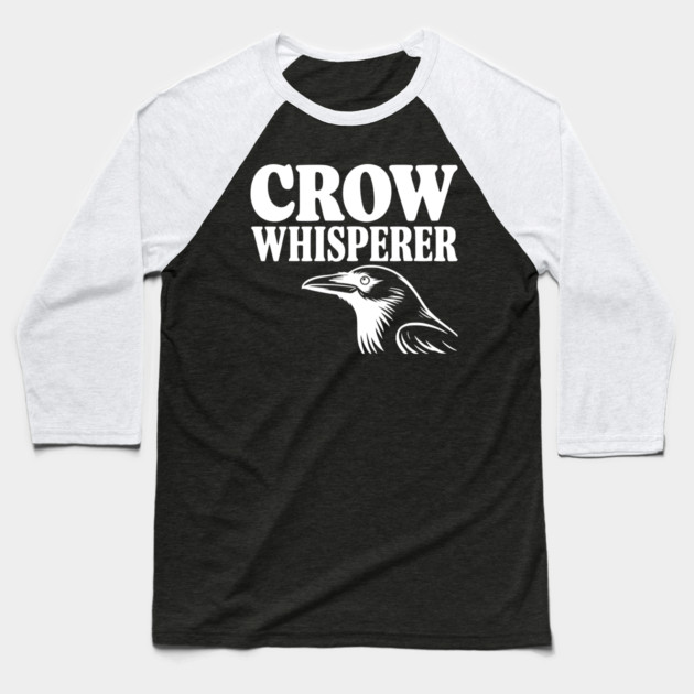 Crow Whisperer Baseball T-Shirt by Frank Ring
