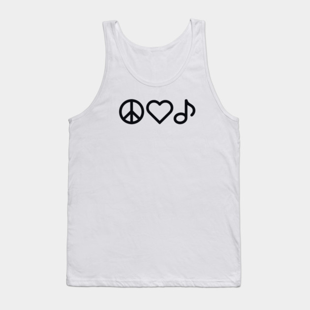 Peace love Music Tank Top by CreativeSage