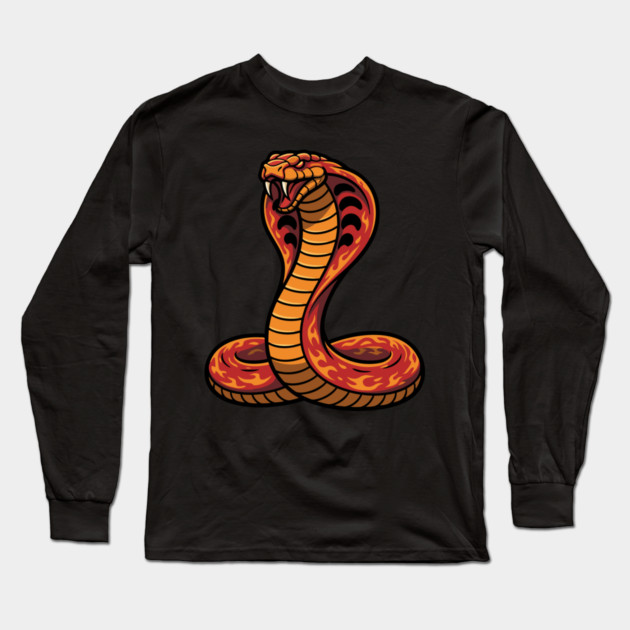 Snake Long Sleeve T-Shirt by CreativeSage