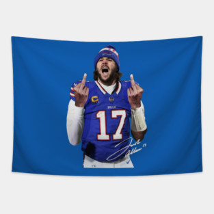 Josh Allen//Flipping The Bird Tapestry