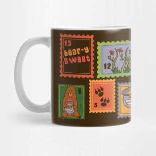 Bear-y Sweet – Cute Bear and Honey Illustration Mug