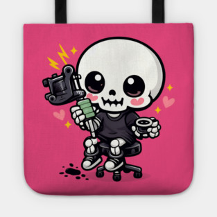Tattoo Apprentice Kawaii Skeleton Tote