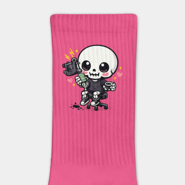 Tattoo Apprentice Kawaii Skeleton by Demian Stipatio