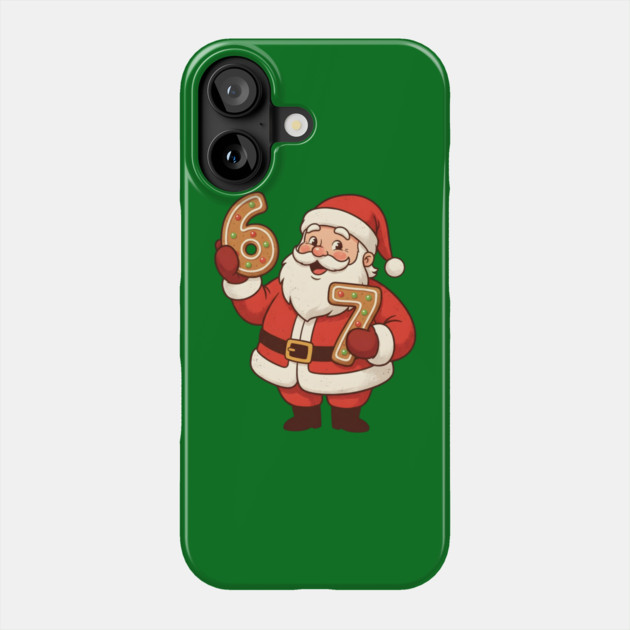 santa 67 gingerbread Phone Case by Creatifly Graphic Tees