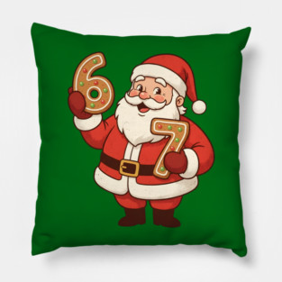santa 67 gingerbread Pillow