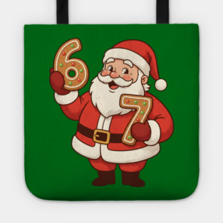 santa 67 gingerbread Tote