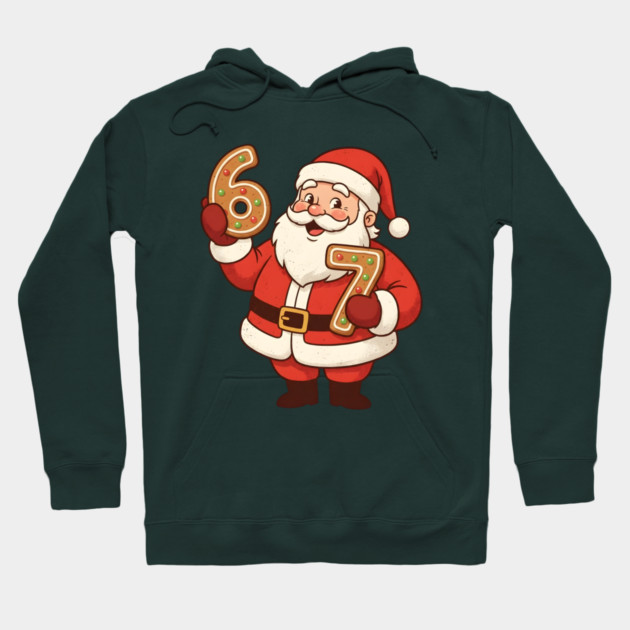 santa 67 gingerbread Hoodie by Creatifly Graphic Tees