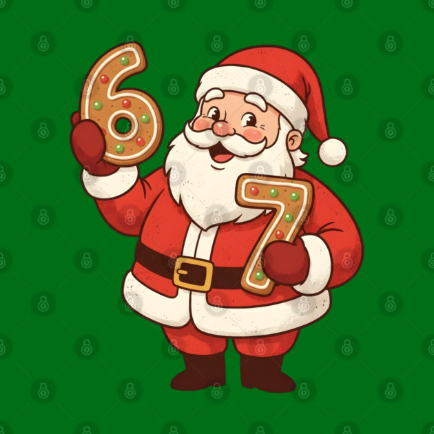santa 67 gingerbread by Creatifly Graphic Tees