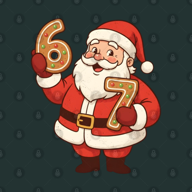 santa 67 gingerbread by Creatifly Graphic Tees