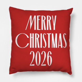 Merry Christmas 2026 Pillow