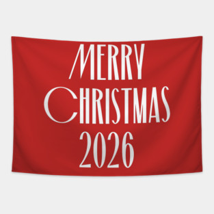 Merry Christmas 2026 Tapestry