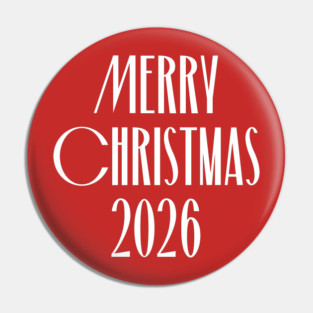 Merry Christmas 2026 Pin