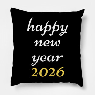 Happy New Year 2026 Pillow