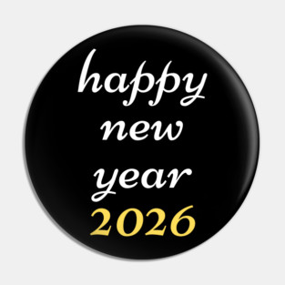 Happy New Year 2026 Pin