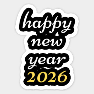 Happy New Year 2026 Sticker