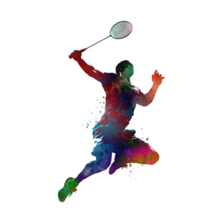 Badminton sport art #badminton T-Shirt