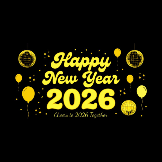 Happy New Year 2026 Cheers to 2026 Together Celebration by ArtistTee ⭐⭐⭐⭐⭐