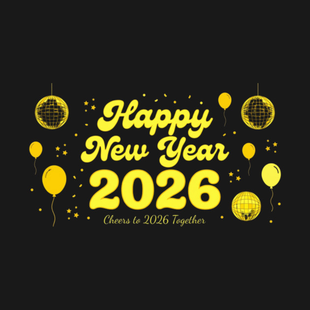Happy New Year 2026 Cheers to 2026 Together Celebration by ArtistTee ⭐⭐⭐⭐⭐