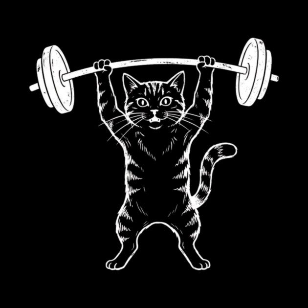 Gym Cat Funny Weightlifting Cat Lover by ArtistTee ⭐⭐⭐⭐⭐
