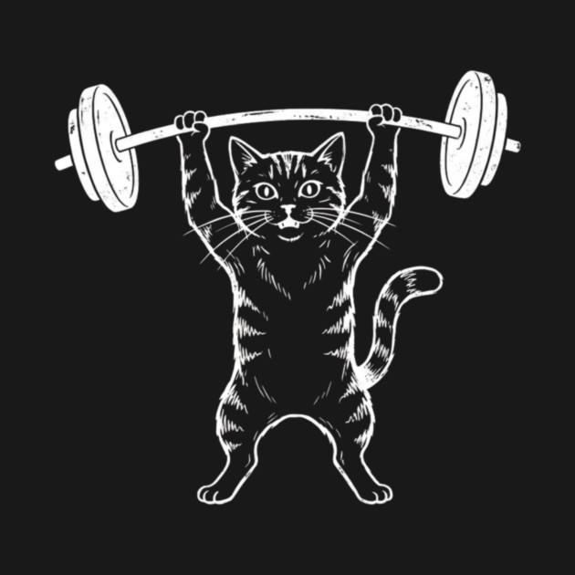 Gym Cat Funny Weightlifting Cat Lover by ArtistTee ⭐⭐⭐⭐⭐